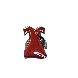 Red Dress Lapel Pin Go Red for Women American Heart Assc Silver Tone AHA
